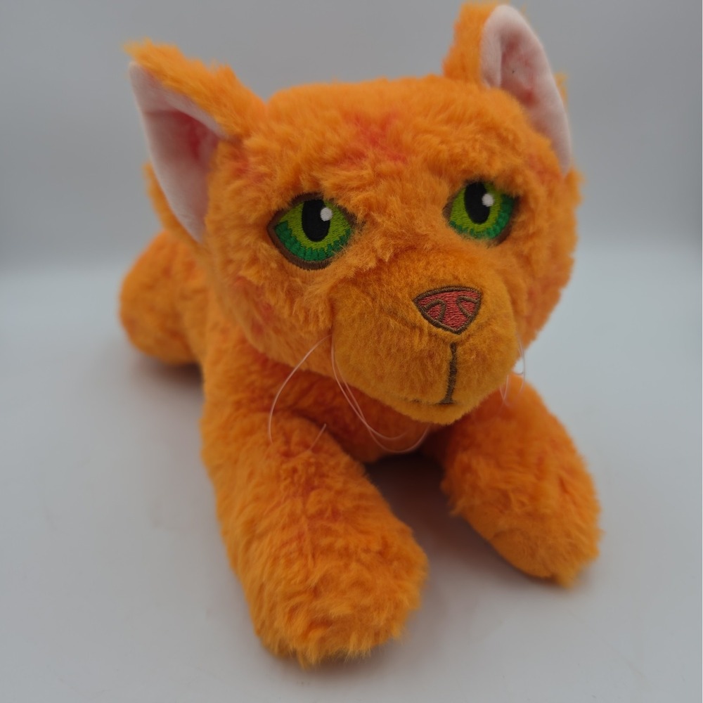 2022 Warrior Cats FIRESTAR Orange Cat Plush With Green Eyes Thunder Clan